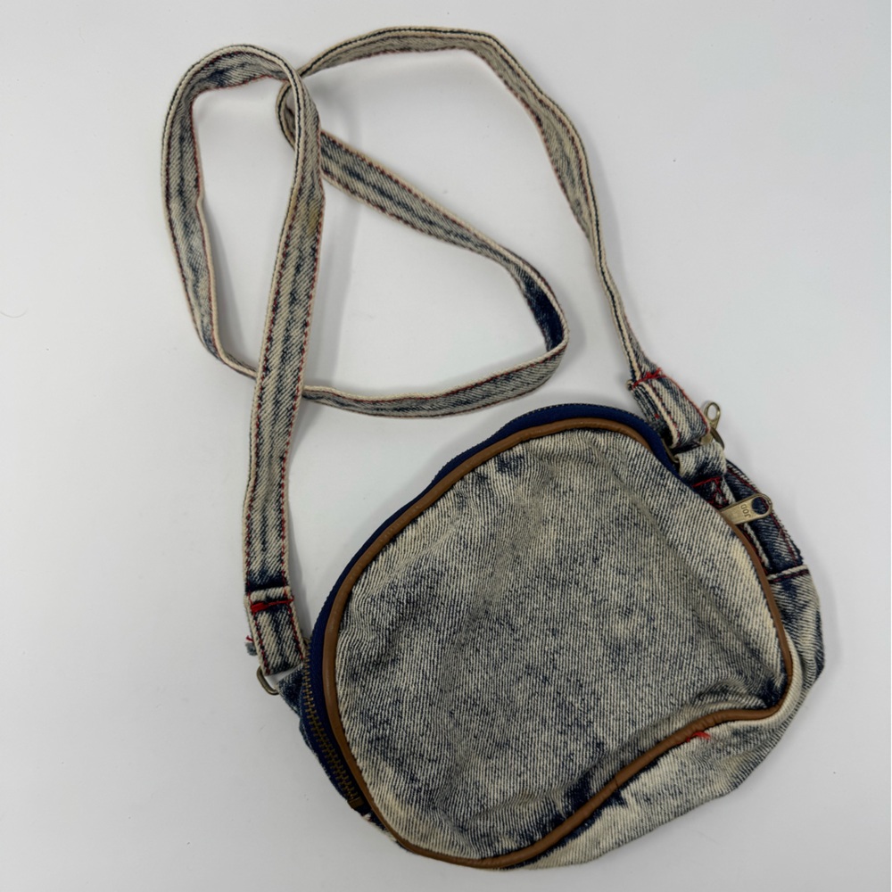 Vintage Denim Animal Rights Crossbody Purse, Envi… - image 2